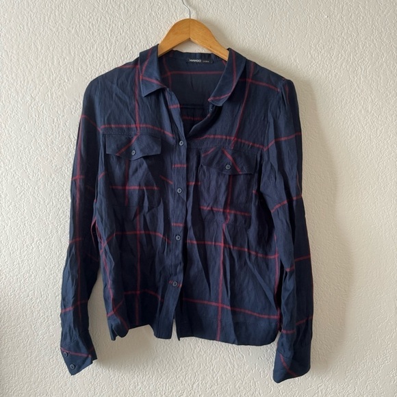 MNG by Mango plaid button up Shirt - Picture 2 of 4